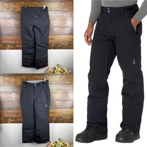 Spyder Black Insulated Snow Ski Snowboard Pants Size S